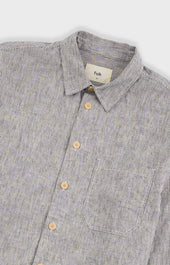 Easy Fit Shirt Linen Stripe
