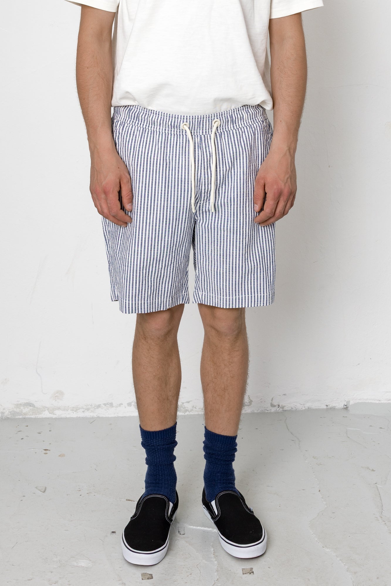 Echo Shorts - Navy / Ecru