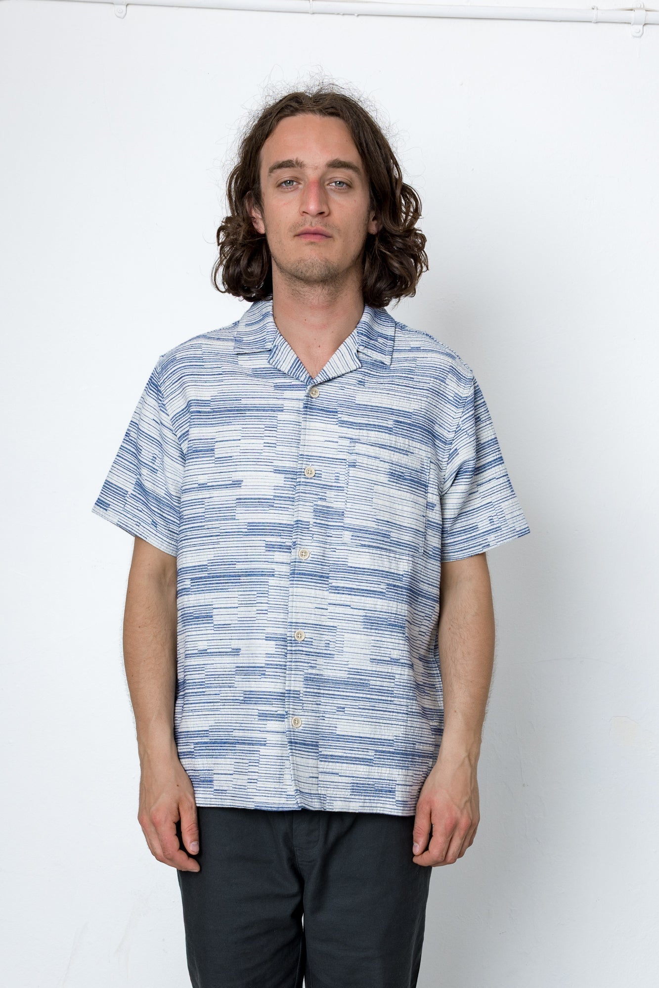 Forth Shirt - Ecru / Blue