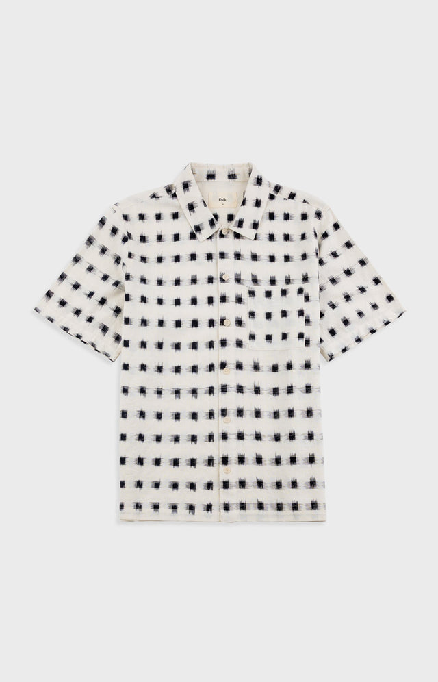 Gabe Shirt - Black Window Ikat | Folk x Goss Brothers