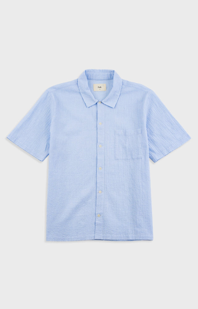Gabe Shirt - Light Blue Textured