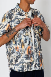 Gabe Shirt Jungle Cat Print Folk X Goss Brothers