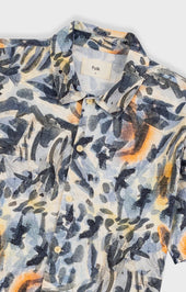 Gabe Shirt Jungle Cat Print Folk X Goss Brothers