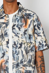Gabe Shirt Jungle Cat Print Folk X Goss Brothers
