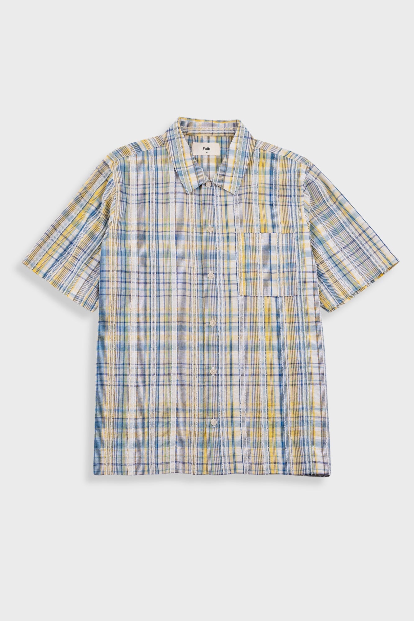 Gabe Shirt Blue Cut Check