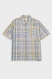 Gabe Shirt - Yellow Blue Cut Check