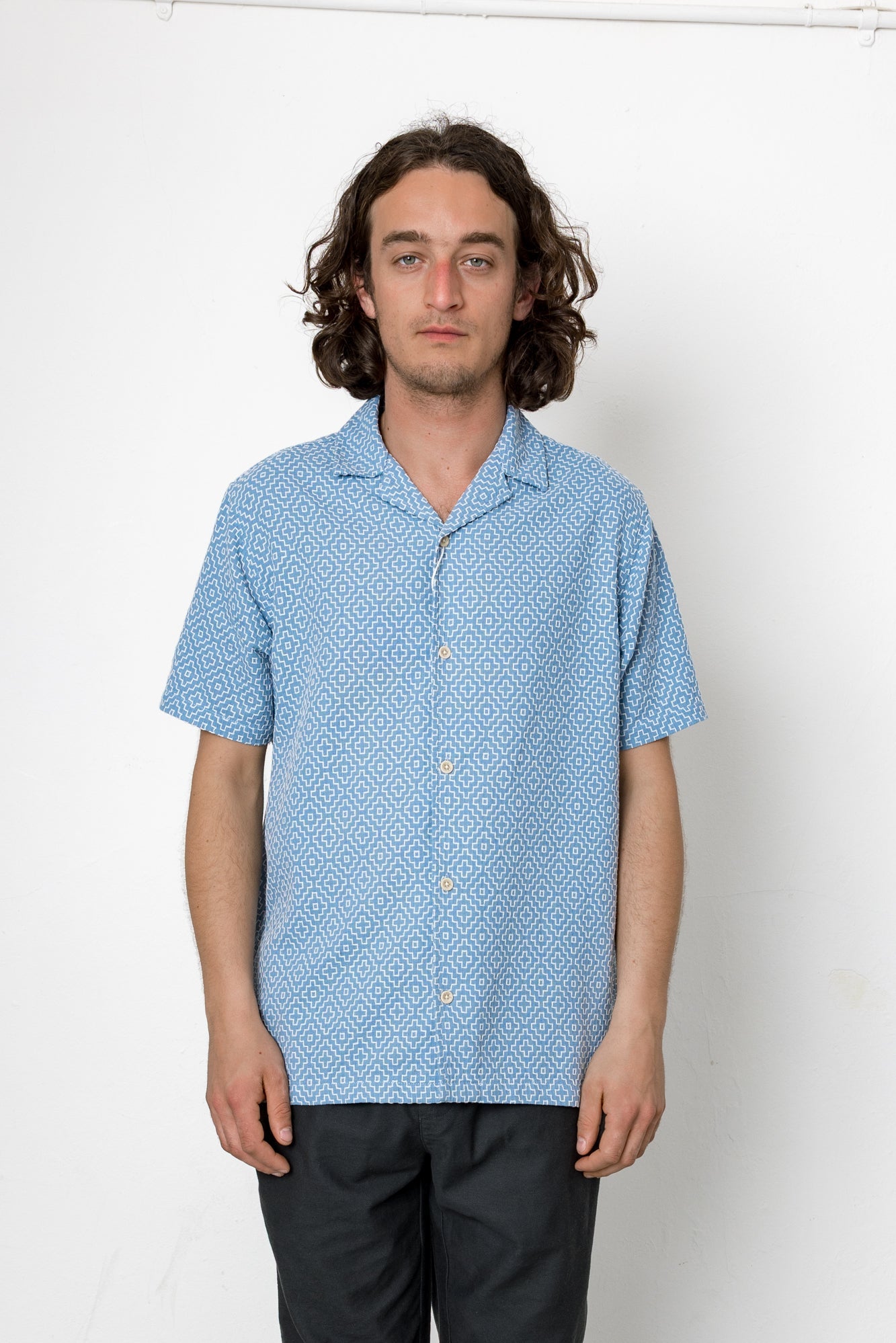 Harwood Short Sleeve Shirt - Pale Blue