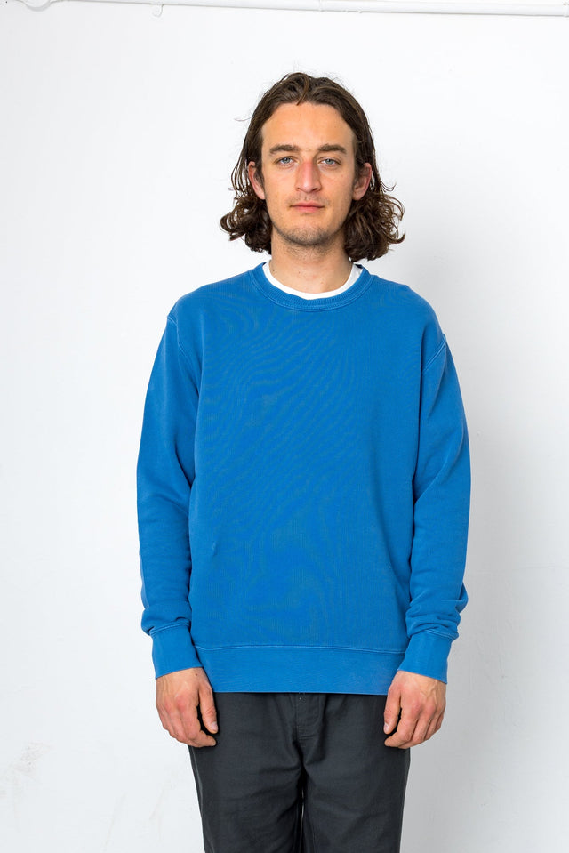 Jack Jacquard Crew - Corn Blue