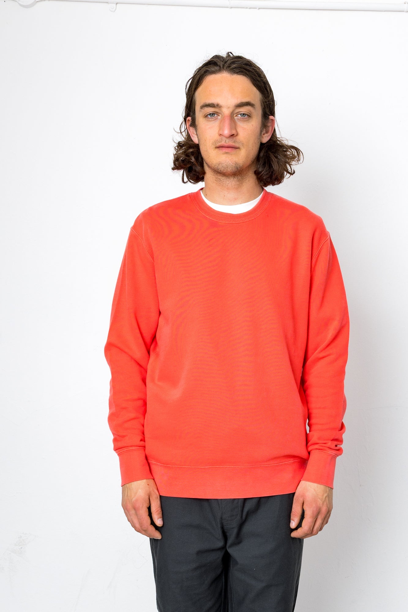 Jack Jacquard Crew - Raspberry
