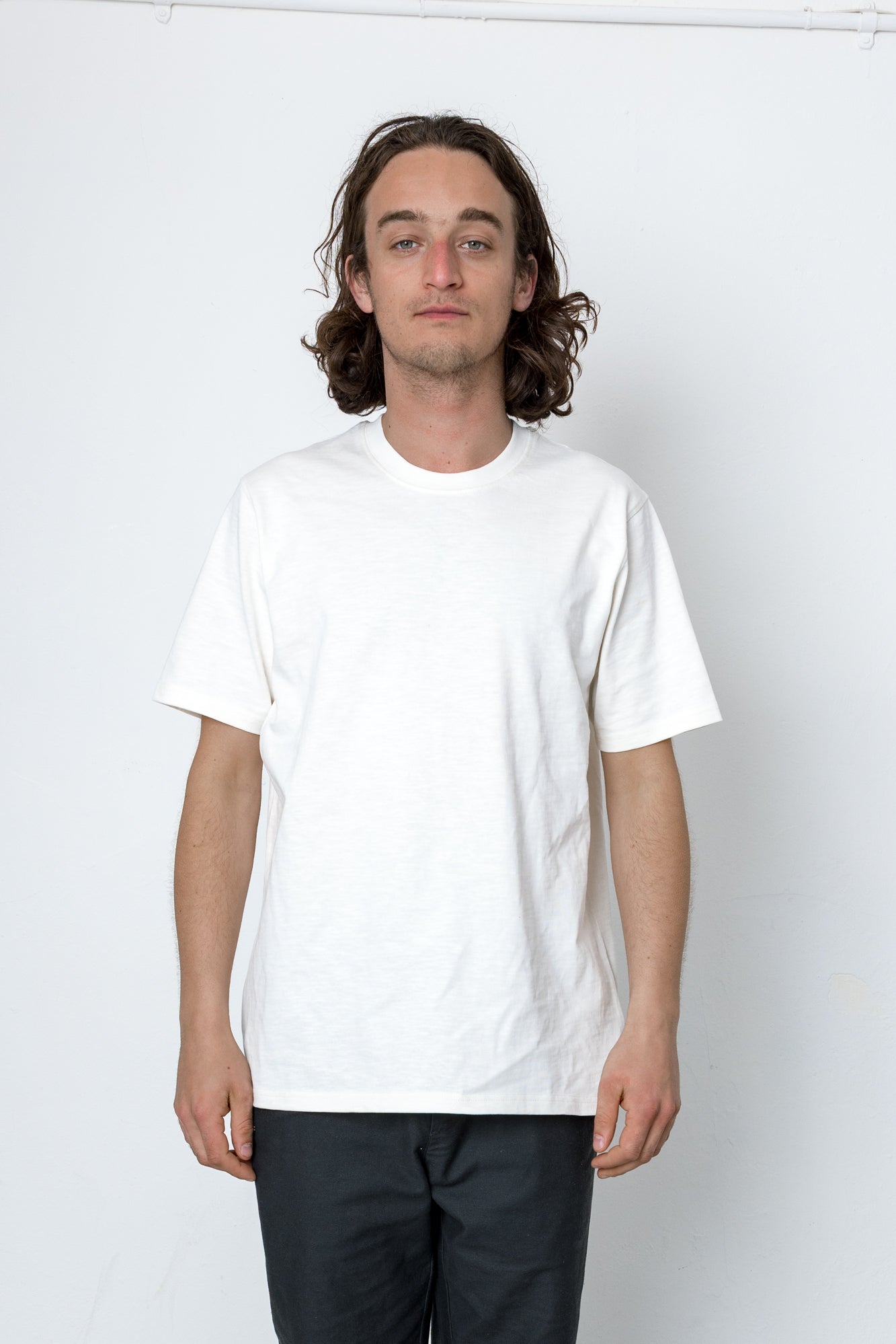 Marker Heavy Slub T Shirt Off White