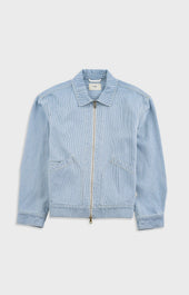 Mechanic Jacket Pale Ticking Stripe