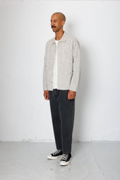Meyer Shirt Jacket Monochrome Stripe