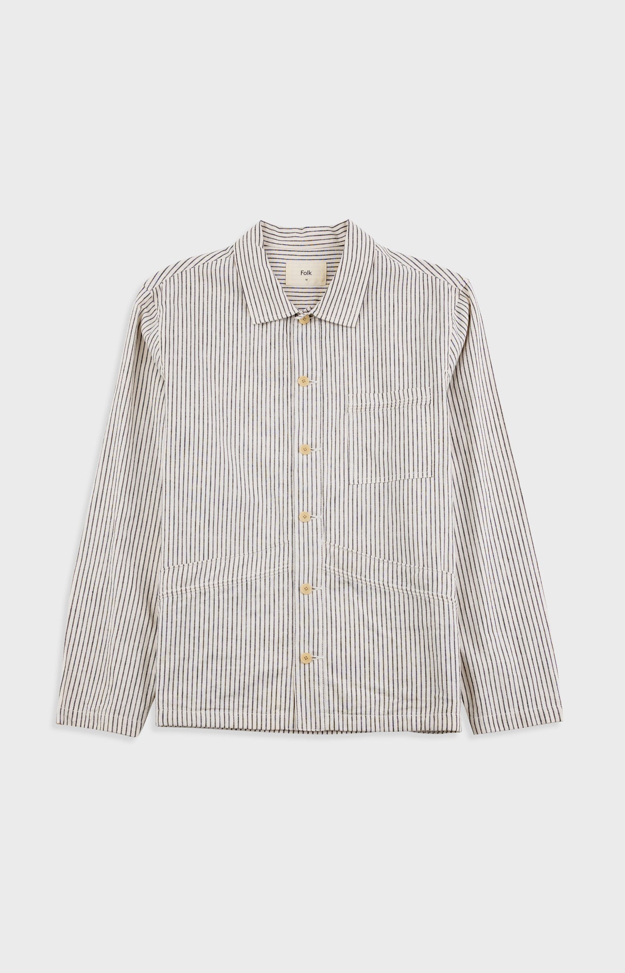 Meyer Shirt Jacket Monochrome Stripe