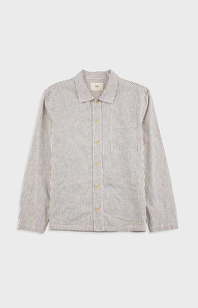 Meyer Shirt Jacket - Monochrome Stripe