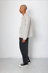 Meyer Shirt Jacket Monochrome Stripe