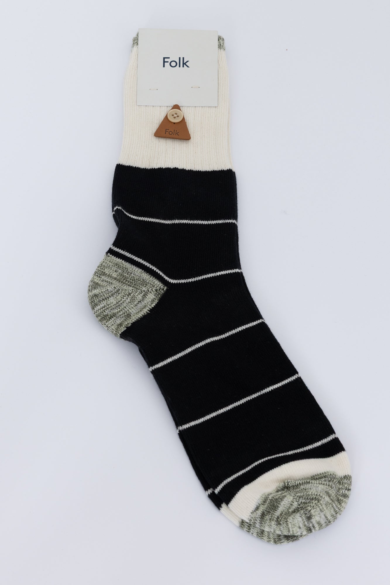 Microstripe Sock - Black Olive Mix