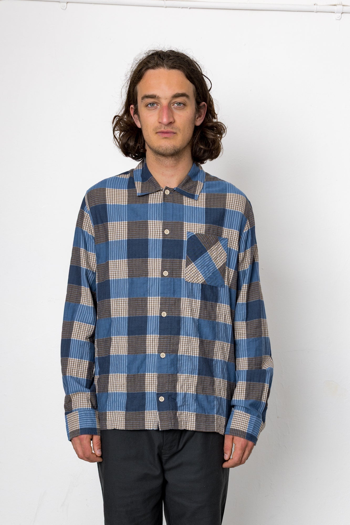 Moore Long Sleeve Shirt - Blue