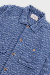 Patch Overshirt Basketweave