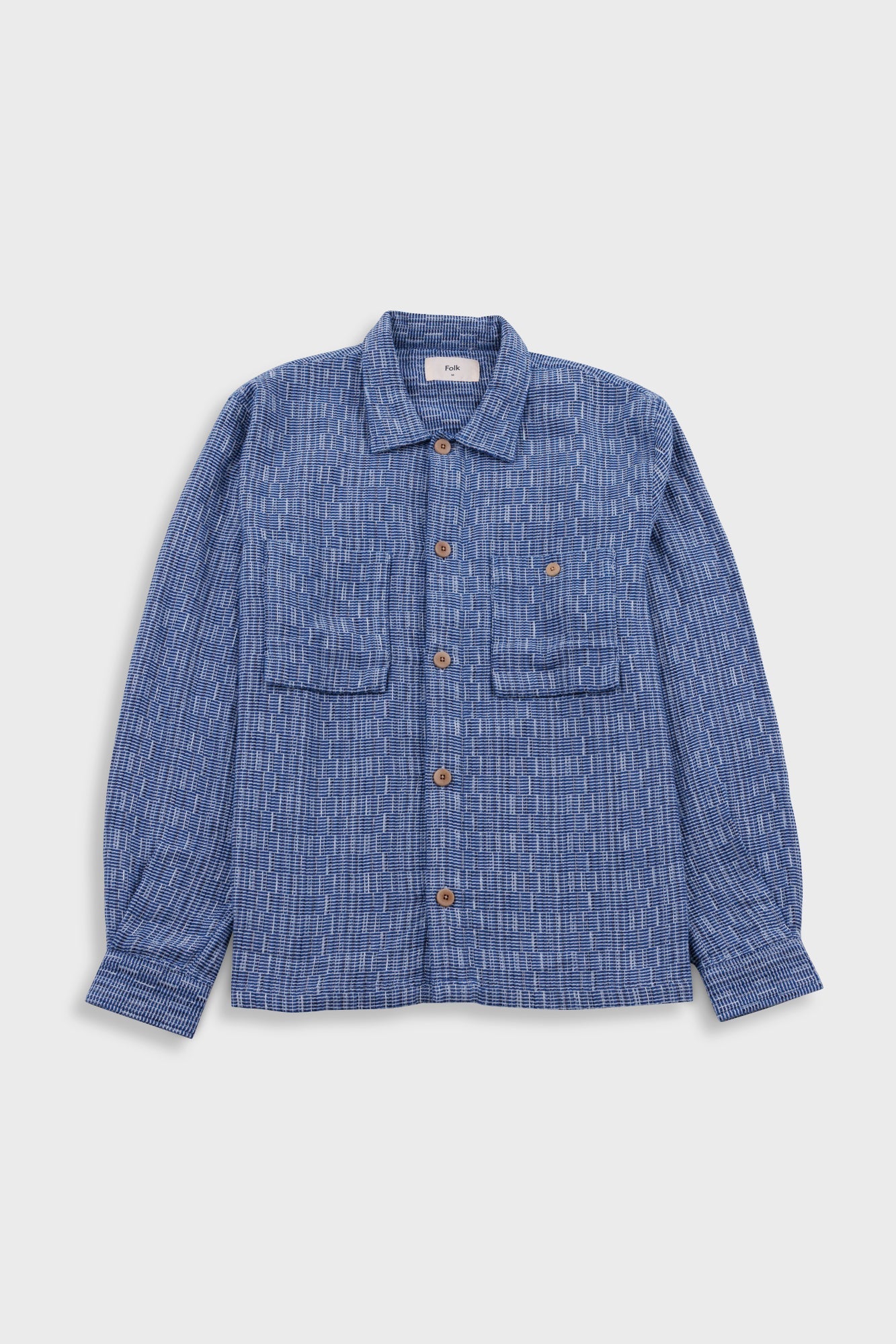 Patch Overshirt Basketweave
