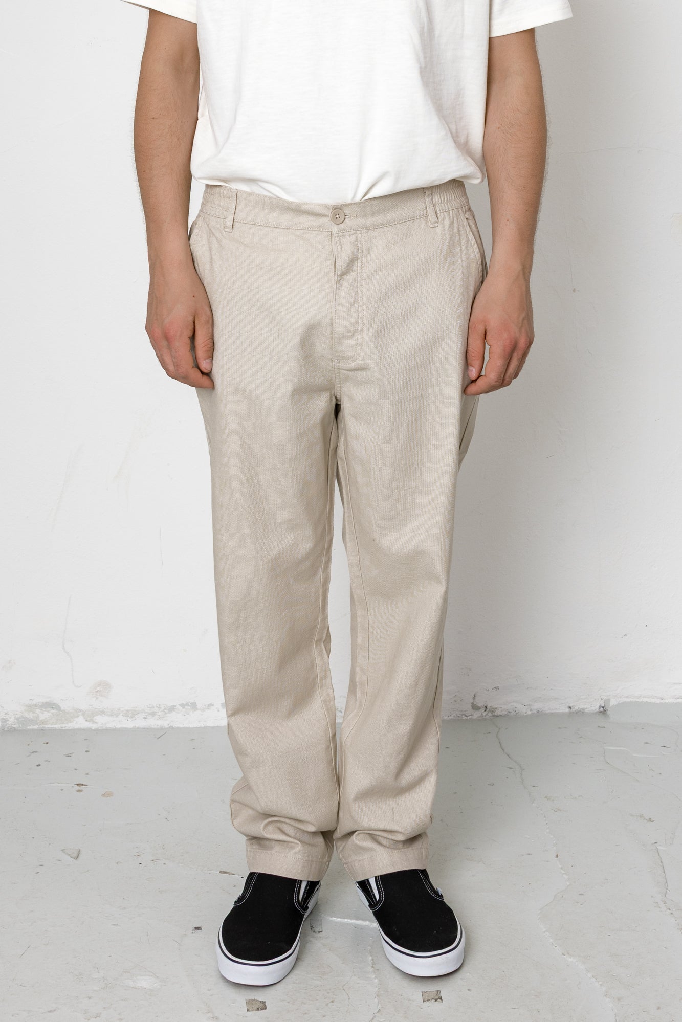 Prime Hopsack Trouser - Natural