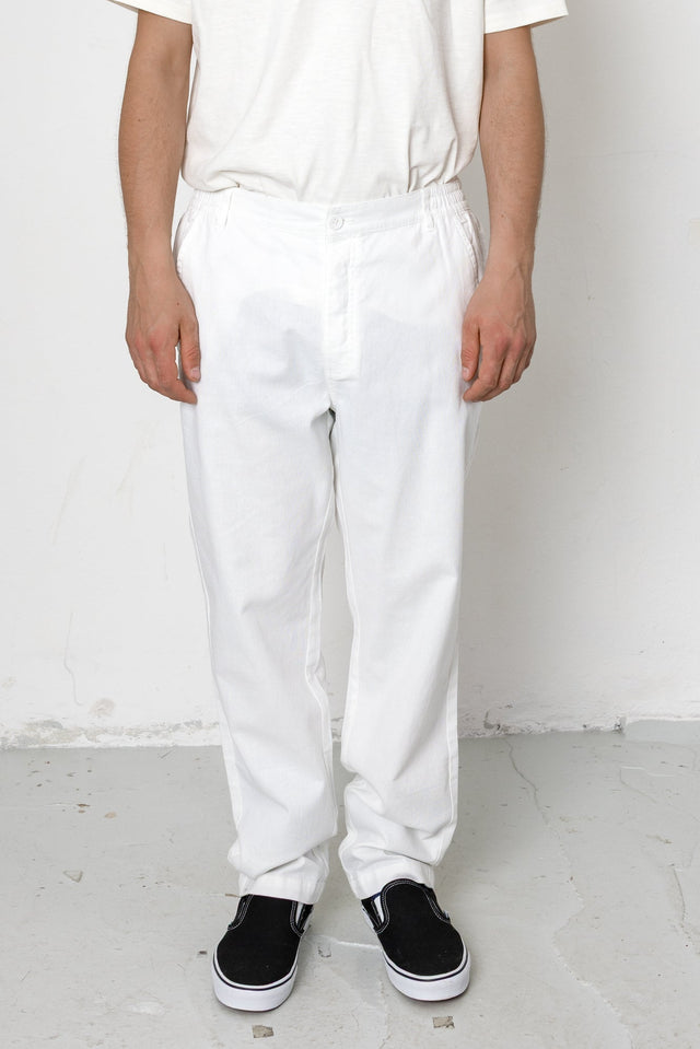 Prime Hopsack Trouser - White