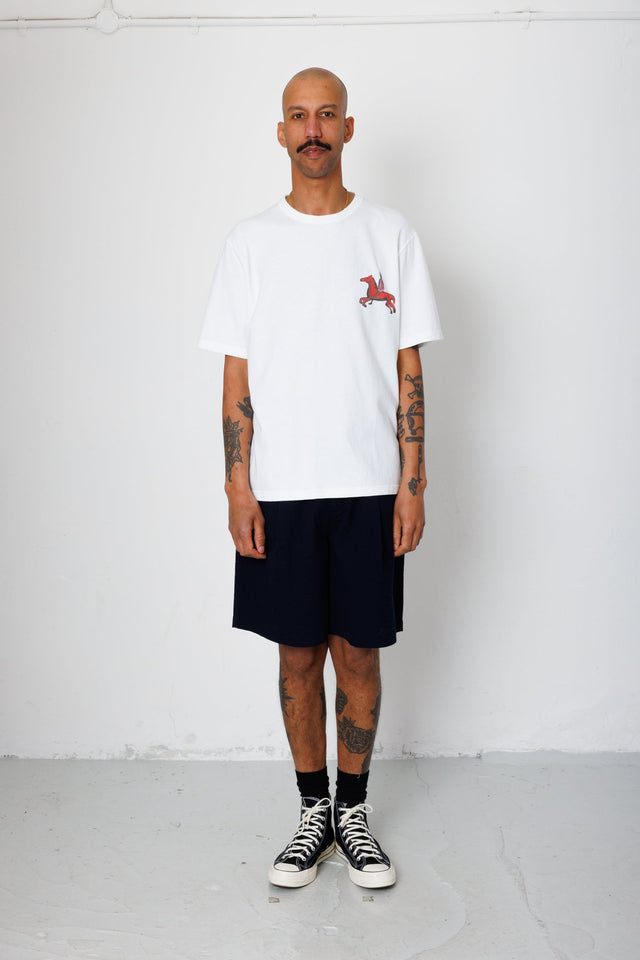 Relaxed T-Shirt - White Carousel | Folk x Goss Brothers