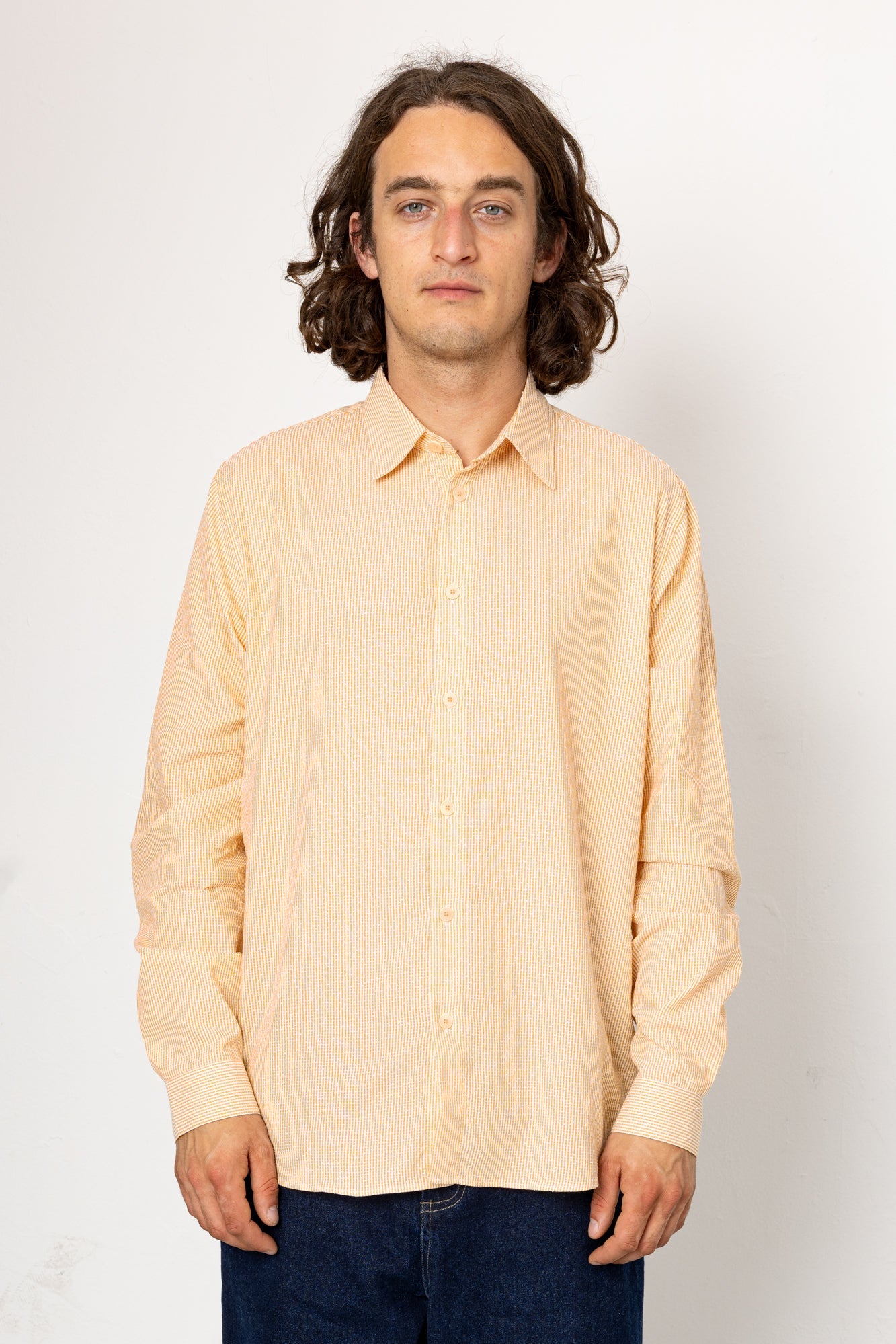 Relaxed Fit Shirt - Marigold Stripe