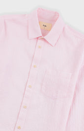 Relaxed Fit Shirt Pink Fine Stripe