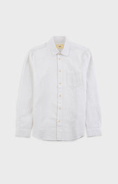 Relaxed Fit Shirt - White Bubble Seersucker