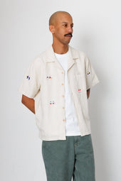 Relaxed Soft Collar Shirt Embroidery End Exclusive