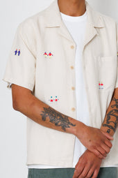 Relaxed Soft Collar Shirt Embroidery End Exclusive