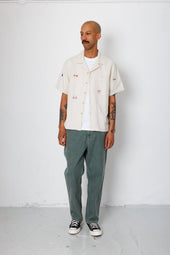 Relaxed Soft Collar Shirt Embroidery End Exclusive