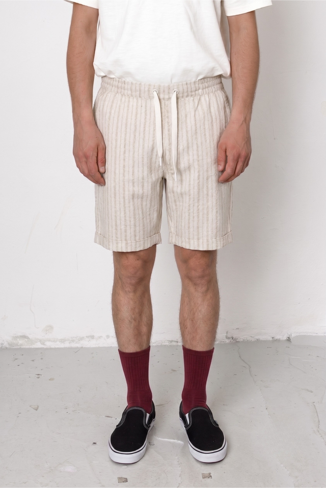 Simpson Shorts - Natural Stripe