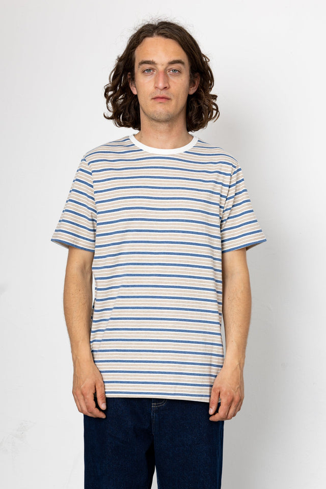 Sneak T-Shirt - Ecru / Stone / Blue