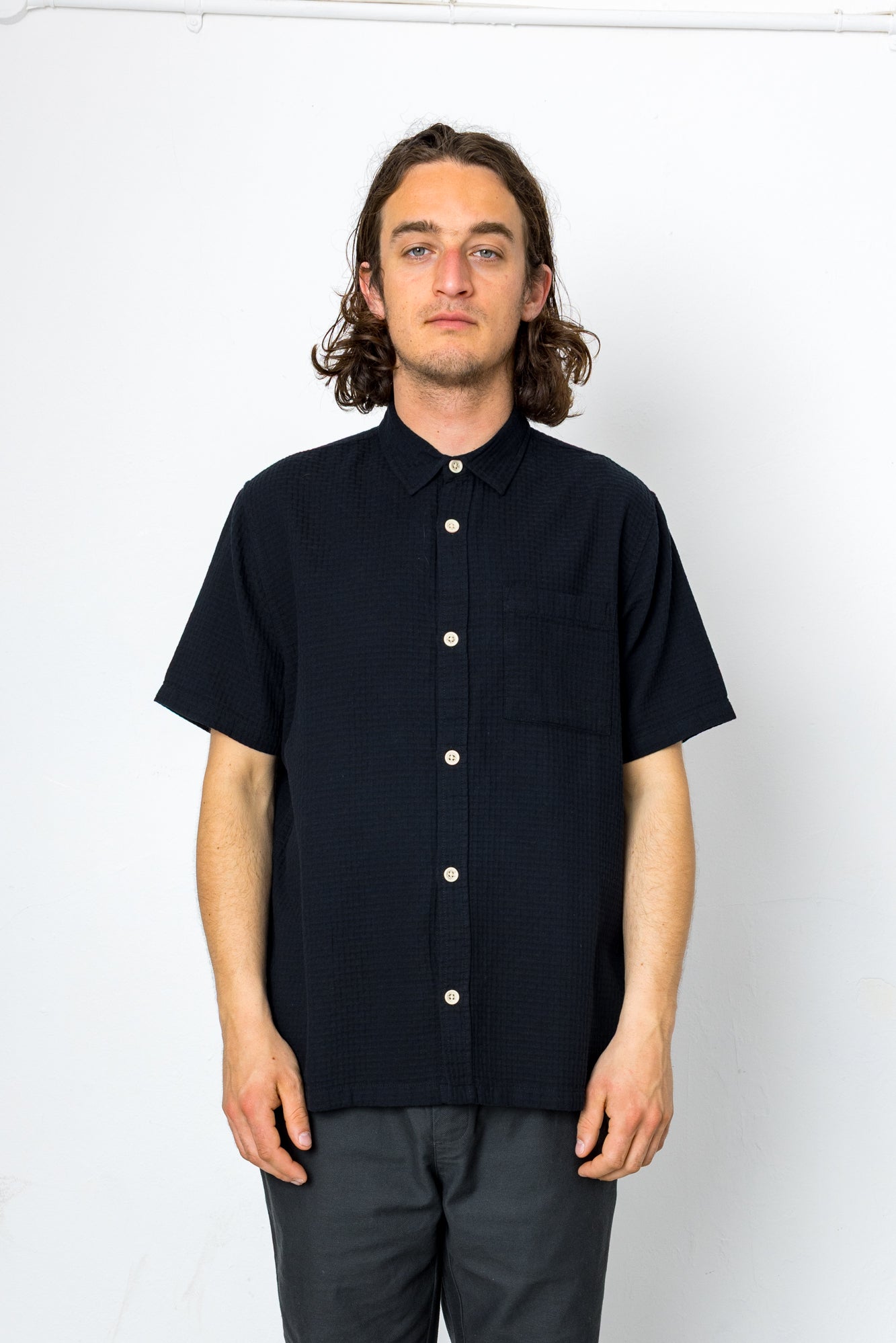 Wilkes Pocket Shirt - Black