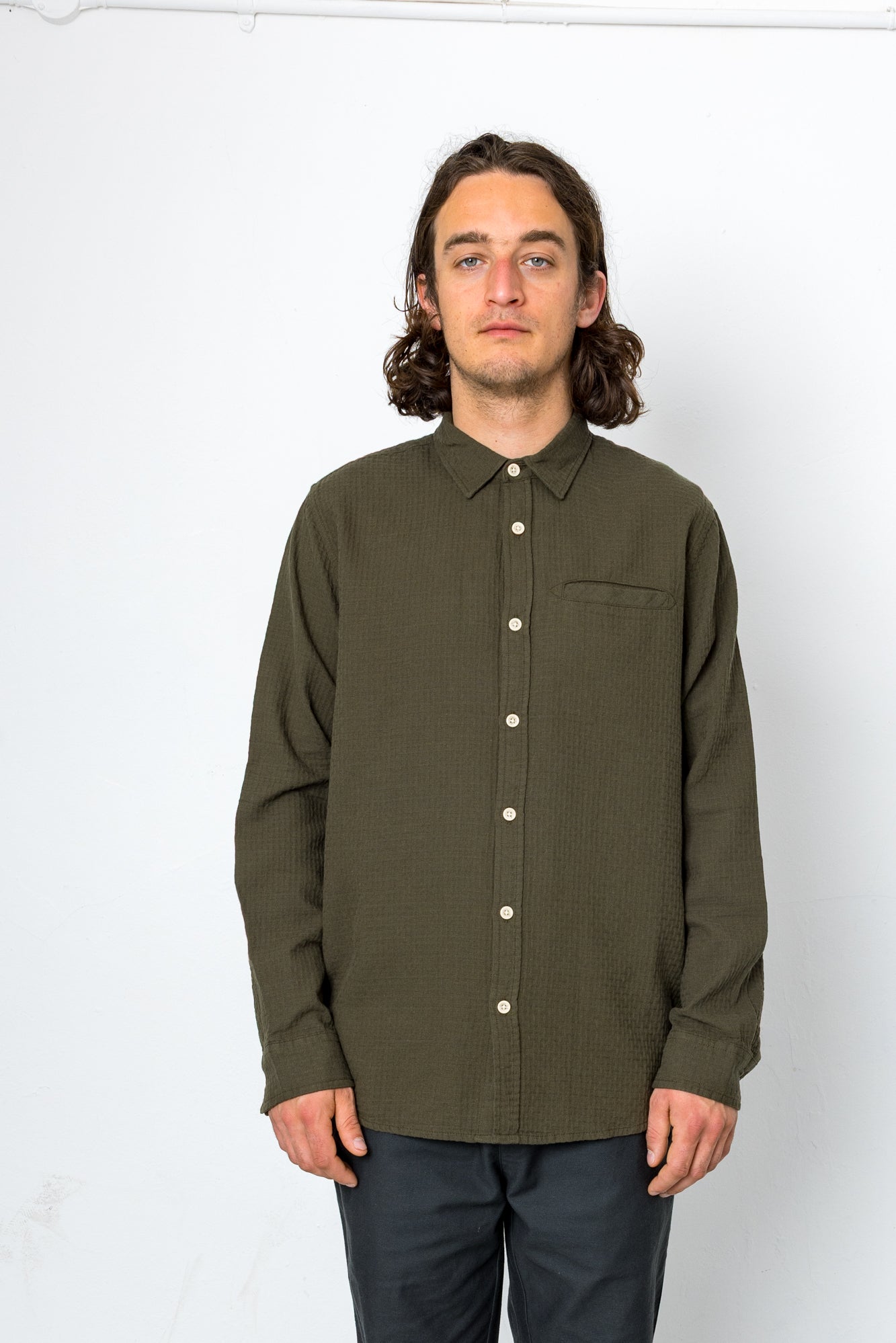 Wilkes Long Sleeve Shirt - Khaki