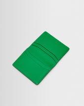 Forbe Bright Green Grain Leather Cardholder