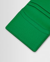 Forbe Bright Green Grain Leather Cardholder
