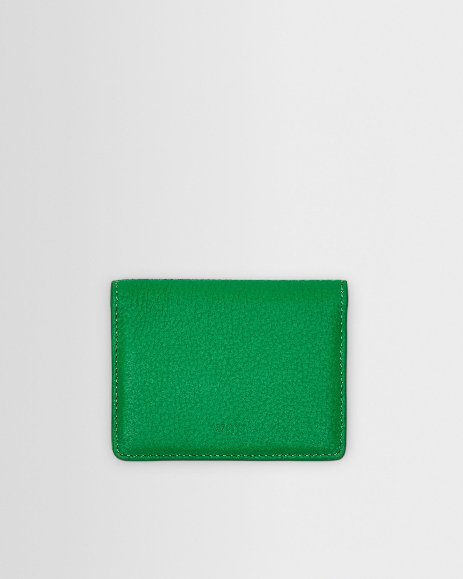 Forbe Bright Green Grain Leather Cardholder