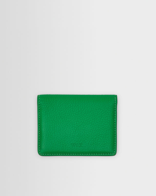 Forbe - Bright Green Grain Leather Cardholder