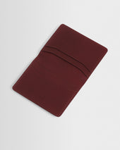 Forbe Cherry Retro Grain Leather Cardholder