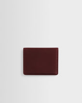 Forbe Cherry Retro Grain Leather Cardholder