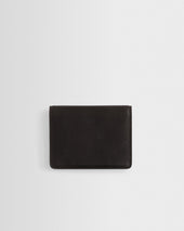 Forbe Dark Brown Retro Grain Leather Cardholder