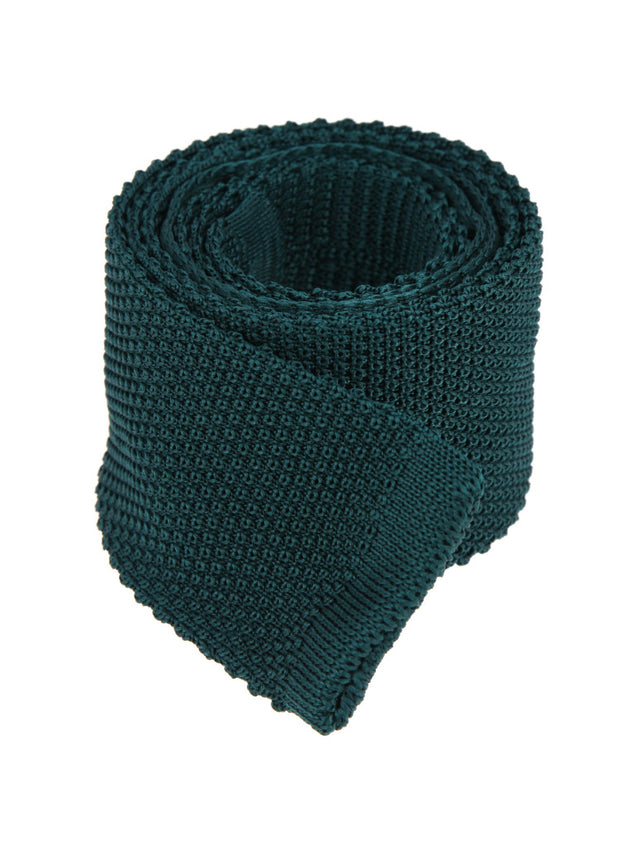 Forestgreen knitted tie - Monza - The House of Ties