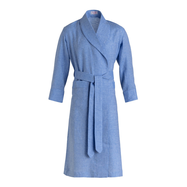 Forget-me-not Linen Dressing Gown