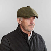 Forrest Herringbone Wool Gatsby Cap