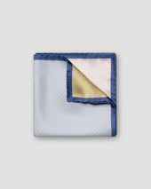 Geometric Print Silk Pocket Square