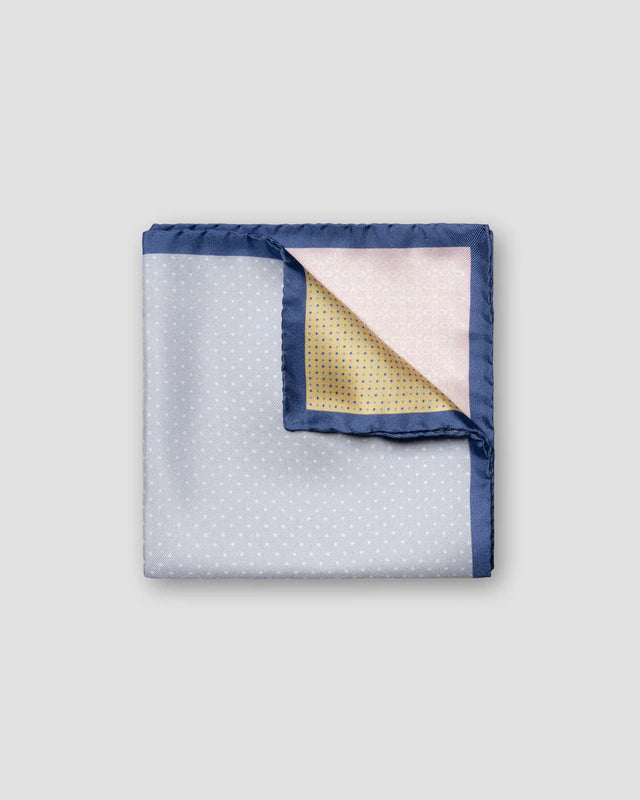 Geometric Print Silk Pocket Square