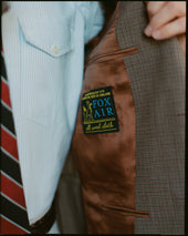 Made In Usa Mini Check Fox Air Wool Sport Coat