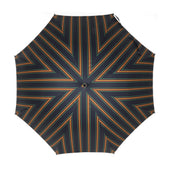 Polished Italian Chestnut With Knot Solid Stick Umbrella